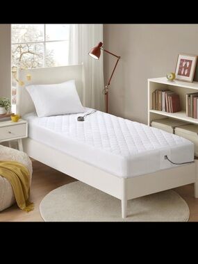 Beautyrest Cotton Heated Mattress Pad Bed Warmer with 20 Heat